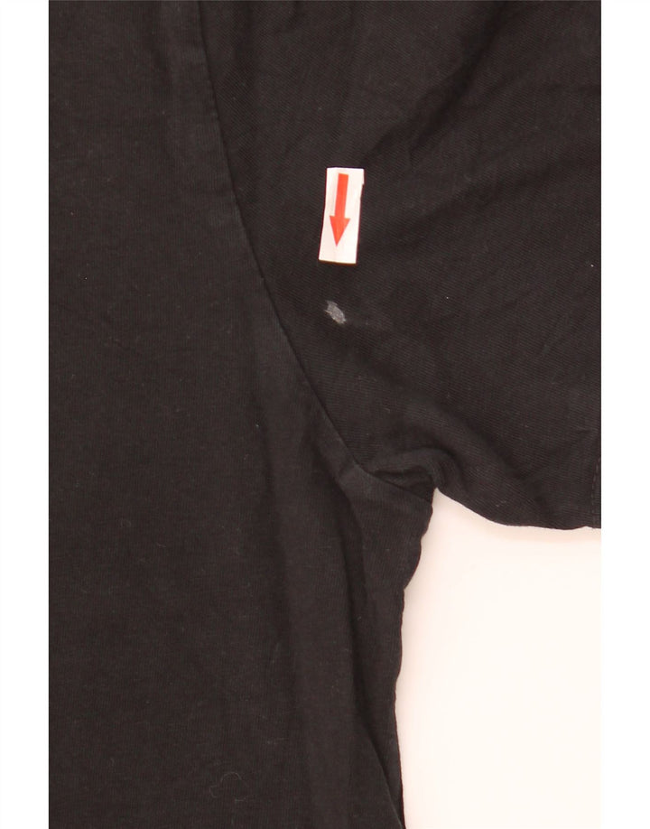 Męski T-shirt z grafiką Levi's, mały, czarny, bawełniany
