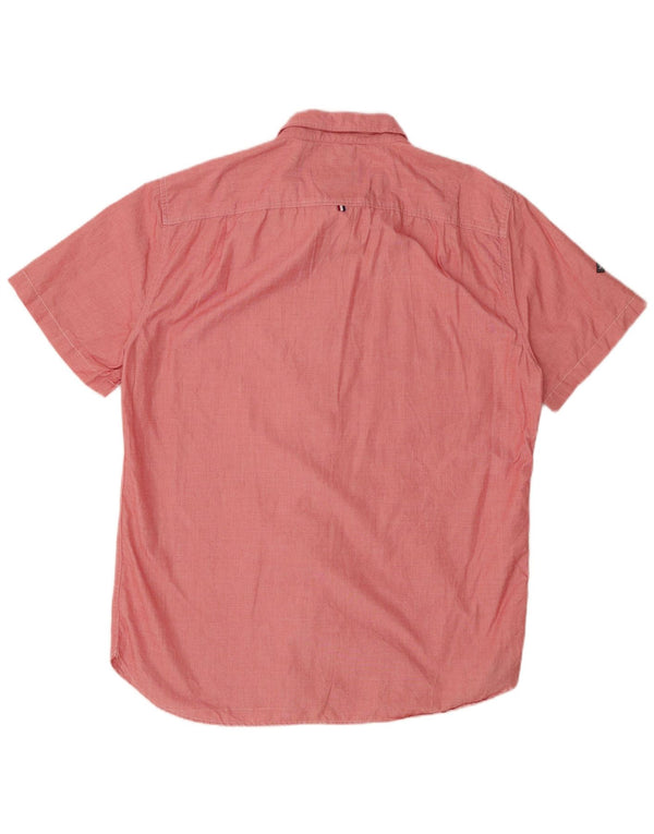 SUPERDRY Mens Modern Classic Short Sleeve Shirt 2XL Red Cotton