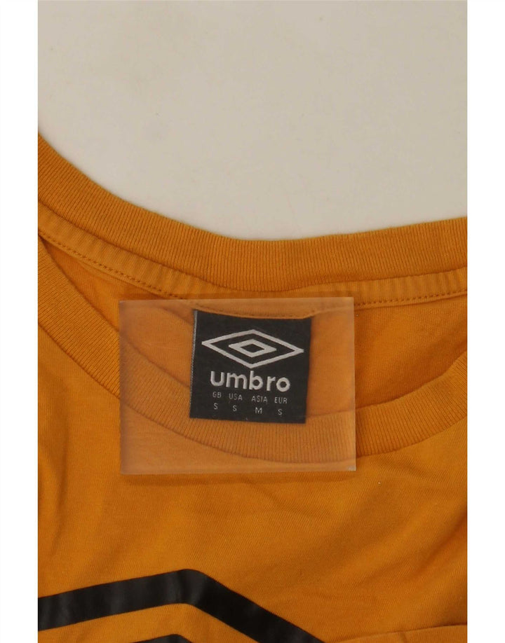 Męski T-shirt z grafiką Umbro, mały, żółty