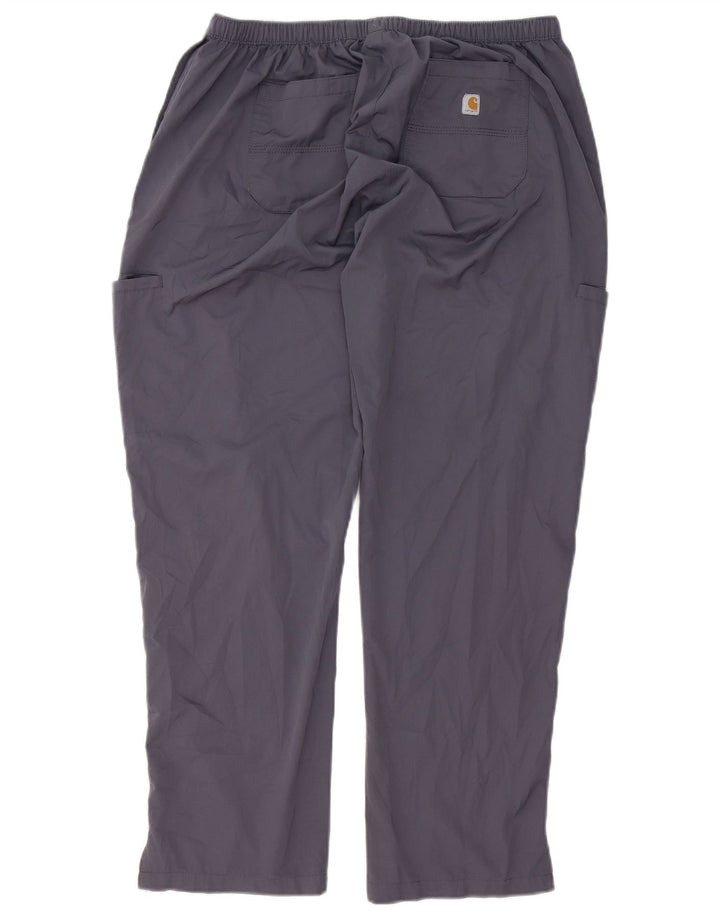 Męskie spodnie Carhartt Petite Straight Cargo, duże W34 L28, szary poliester
