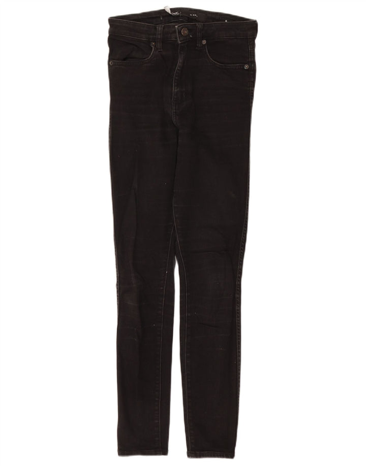 Damskie jeansy rurkowe LEE Riders z wysokim stanem US 9 Medium W24 L27 Czarna bawełna