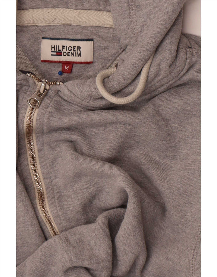 Męski sweter z kapturem i zamkiem Tommy Hilfiger, średnioszary