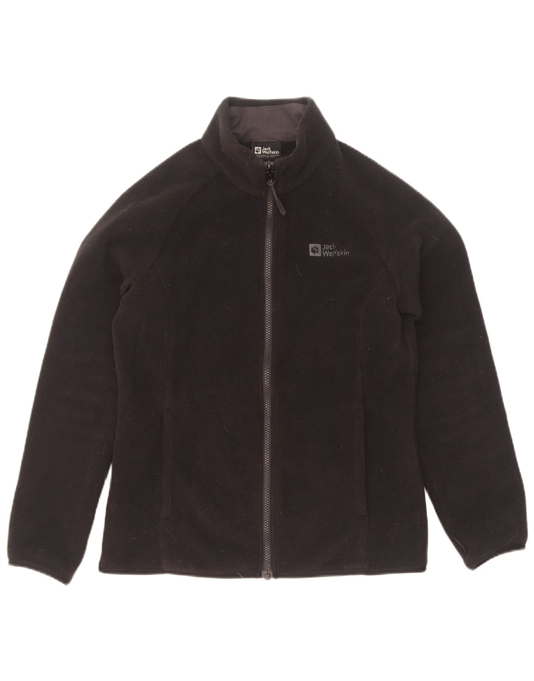 Damska kurtka polarowa Jack Wolfskin z podszewką UK 8/10, mała, czarna, poliester