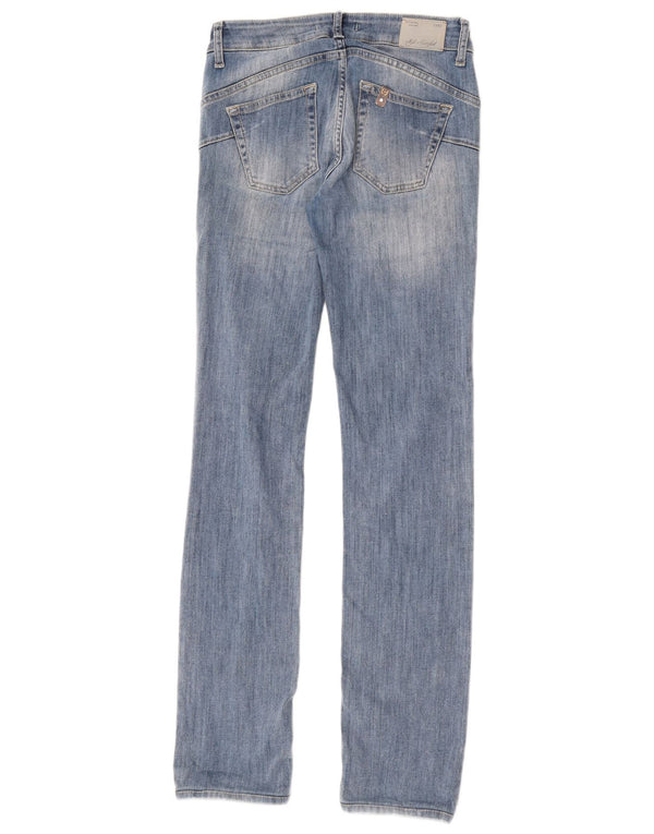 Liu Jo Damskie wąskie dżinsy z niską talią W28 L32 Niebieskie bawełniane