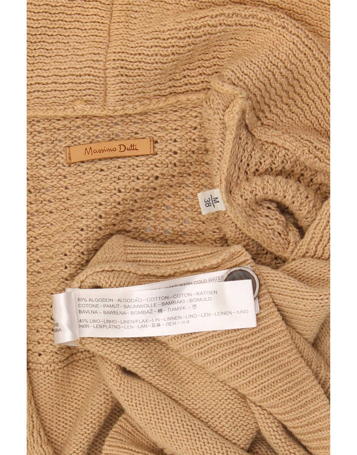 Męski sweter rozpinany Massimo Dutti w kolorze średniego beżu, bawełniany