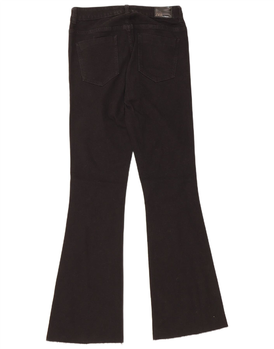 Damskie jeansy rozkloszowane Zara EU 38 Small W28 L31 Czarna bawełna