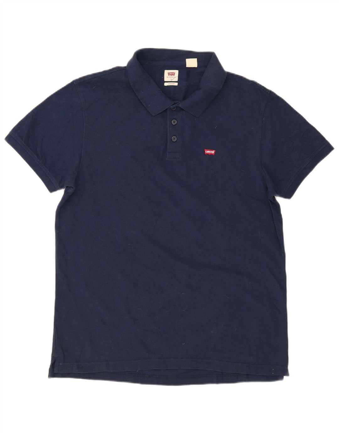 Męska koszulka polo Levi's o standardowym kroju, duża, granatowa, bawełniana