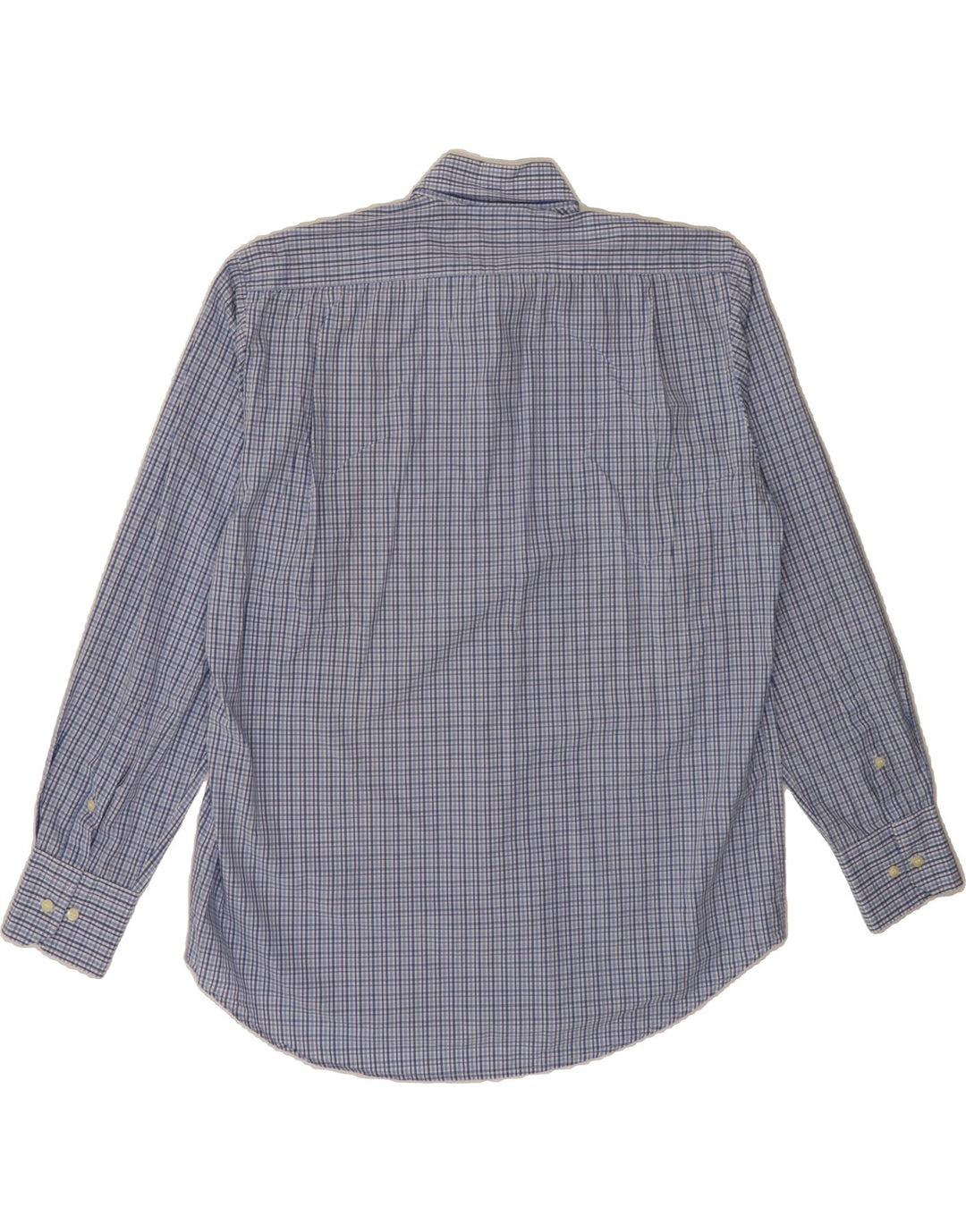 DACK'S Mens Regular Fit Shirt Medium Blue Check Cotton Vintage Dack's and Second-Hand Dack's from Messina Hembry 