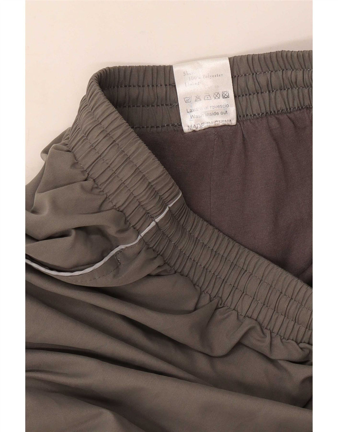 Męskie spodnie dresowe Asics, duże, poliestrowe khaki