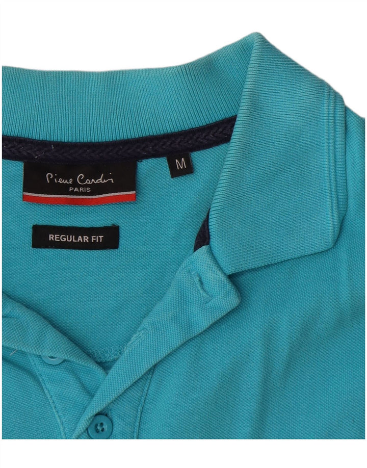 Męska koszulka polo Pierre Cardin o regularnym kroju, bawełniana w kolorze średnioniebieskim
