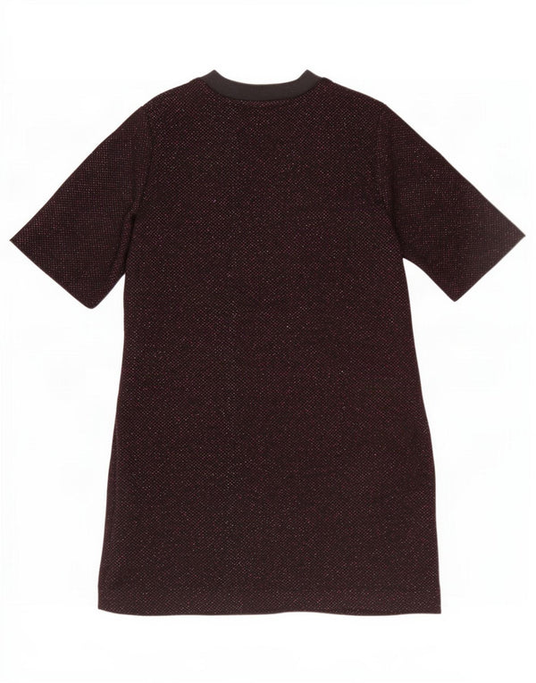 Damska sukienka T-shirt z grafiką Topshop UK 8 Mały brązowy kwiatowy poliester