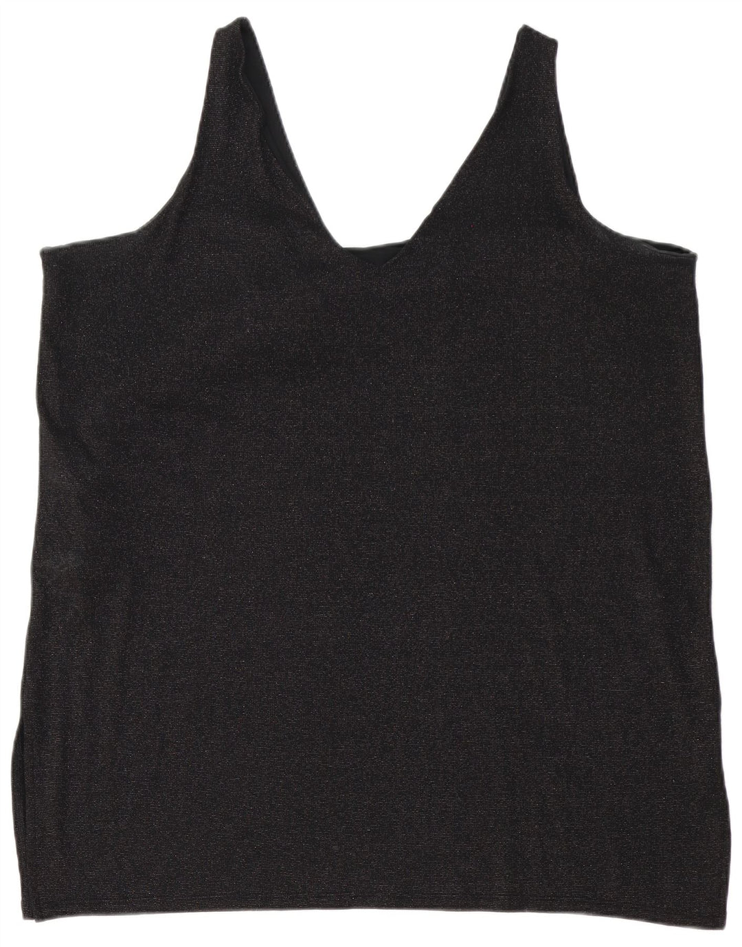 Marks & Spencer Damska sukienka-tunika bez rękawów UK 24 4XL Czarny poliester
