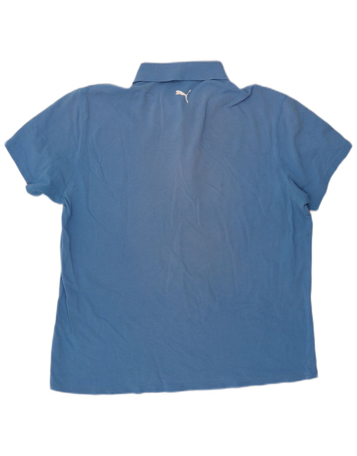 Męska koszulka polo PUMA XL, niebieska, bawełniana