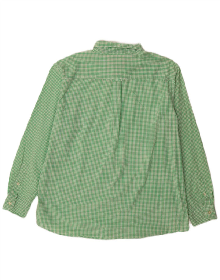 Koszula męska Chaps Easy Care XL, zielona bawełniana kratka