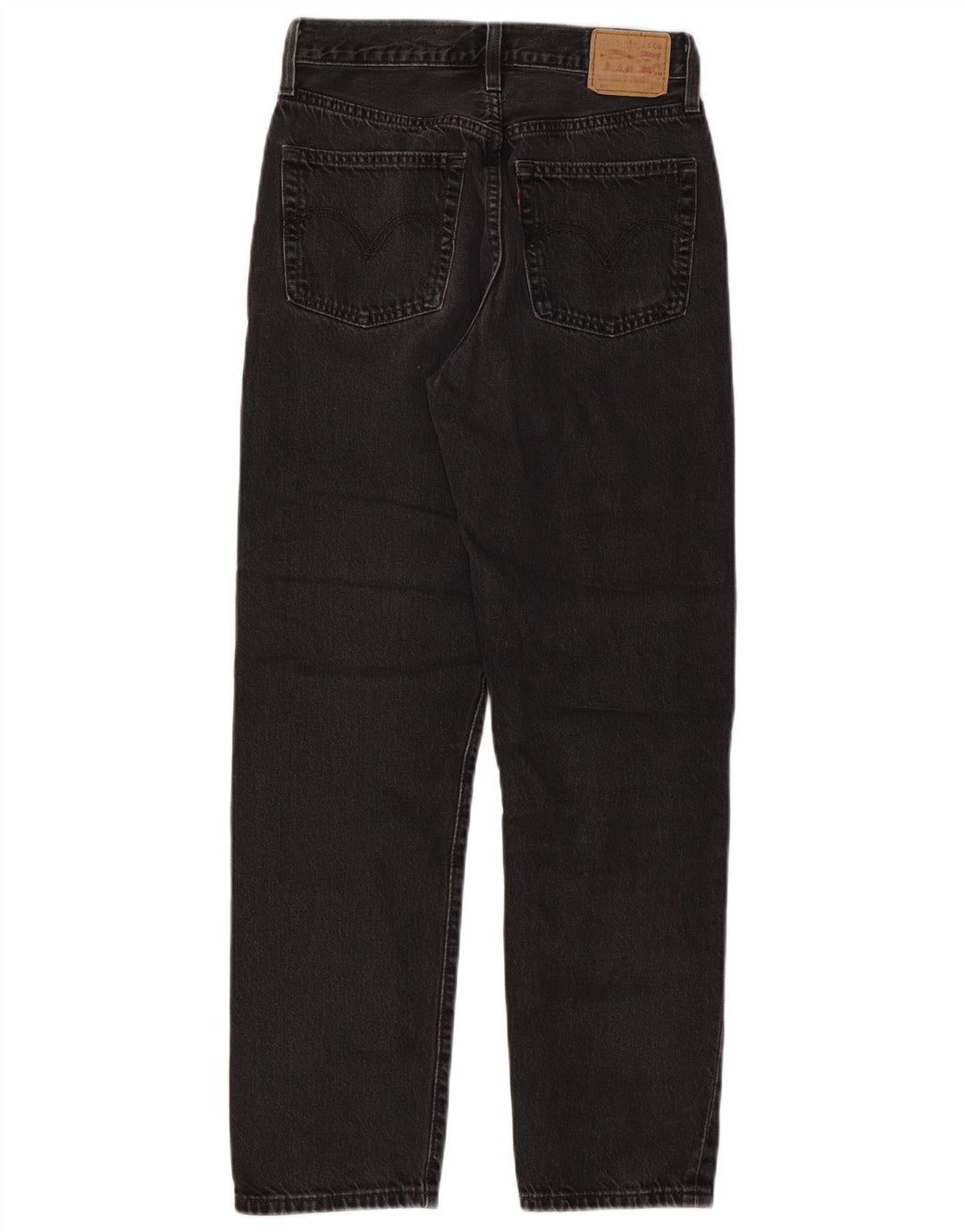 Damskie dżinsy Levi's 501 Straight W26 L28 Czarna bawełna