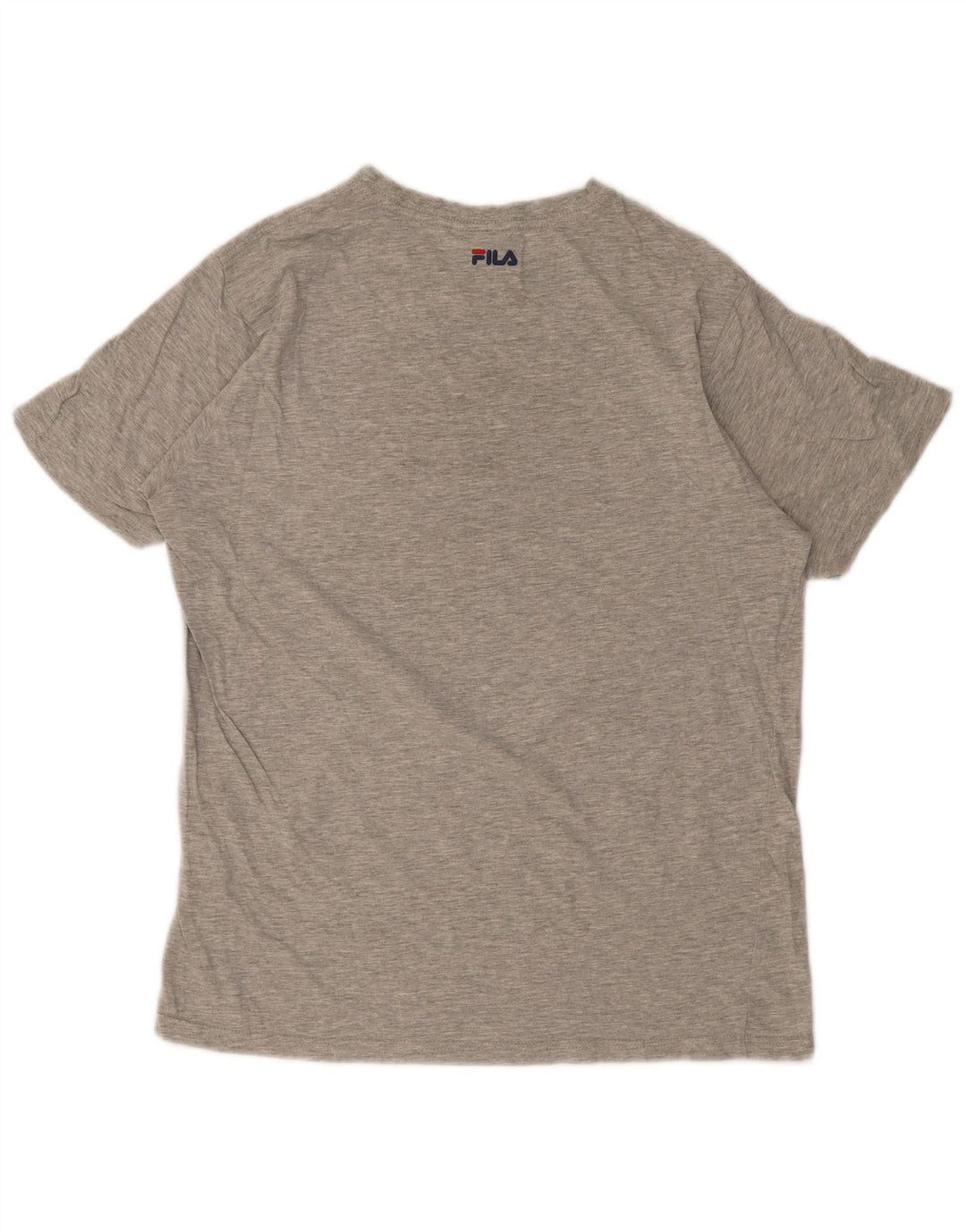Męski T-shirt Fila z grafiką, średni szary, nakrapiany