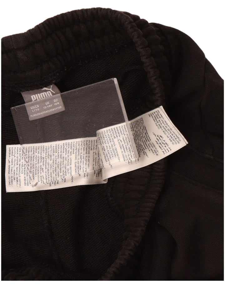 Chłopięce spodnie dresowe PUMA z grafiką, 13-14 lat, brązowy poliester