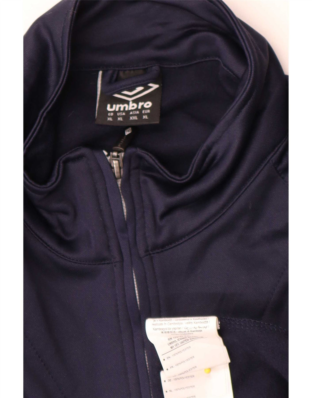 Umbro Męska bluza dresowa Top Jacket XL Granatowy poliester