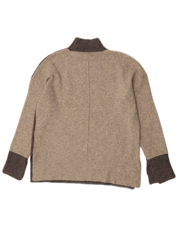 Marks & Spencer Damski sweter z golfem UK 14, średni szary