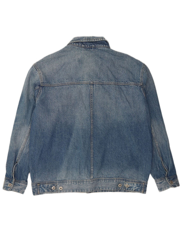 Męska kurtka dżinsowa Superdry UK 40, duża, niebieska, bawełniana
