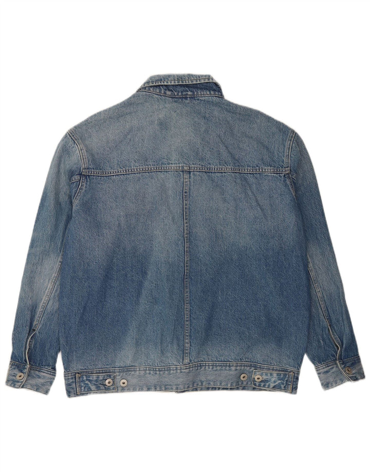 Męska kurtka dżinsowa Superdry UK 40, duża, niebieska, bawełniana