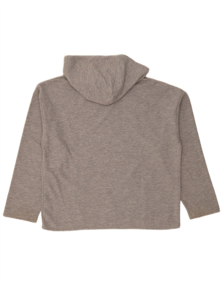 Damski sweter oversize z kapturem Trafaluc Zara UK 14, średni szary poliester