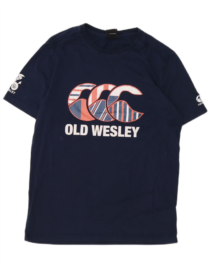 Męska koszulka z grafiką CANTERBURY Top XL, granatowa, bawełniana