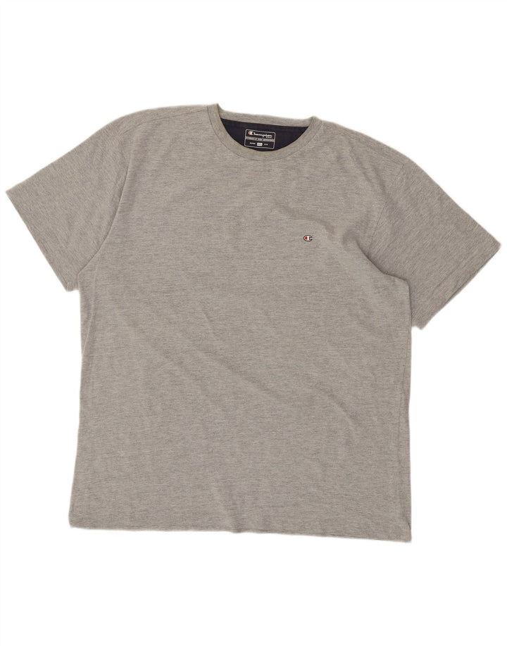 CHAMPION Mens T-Shirt Top 2XL Grey Cotton