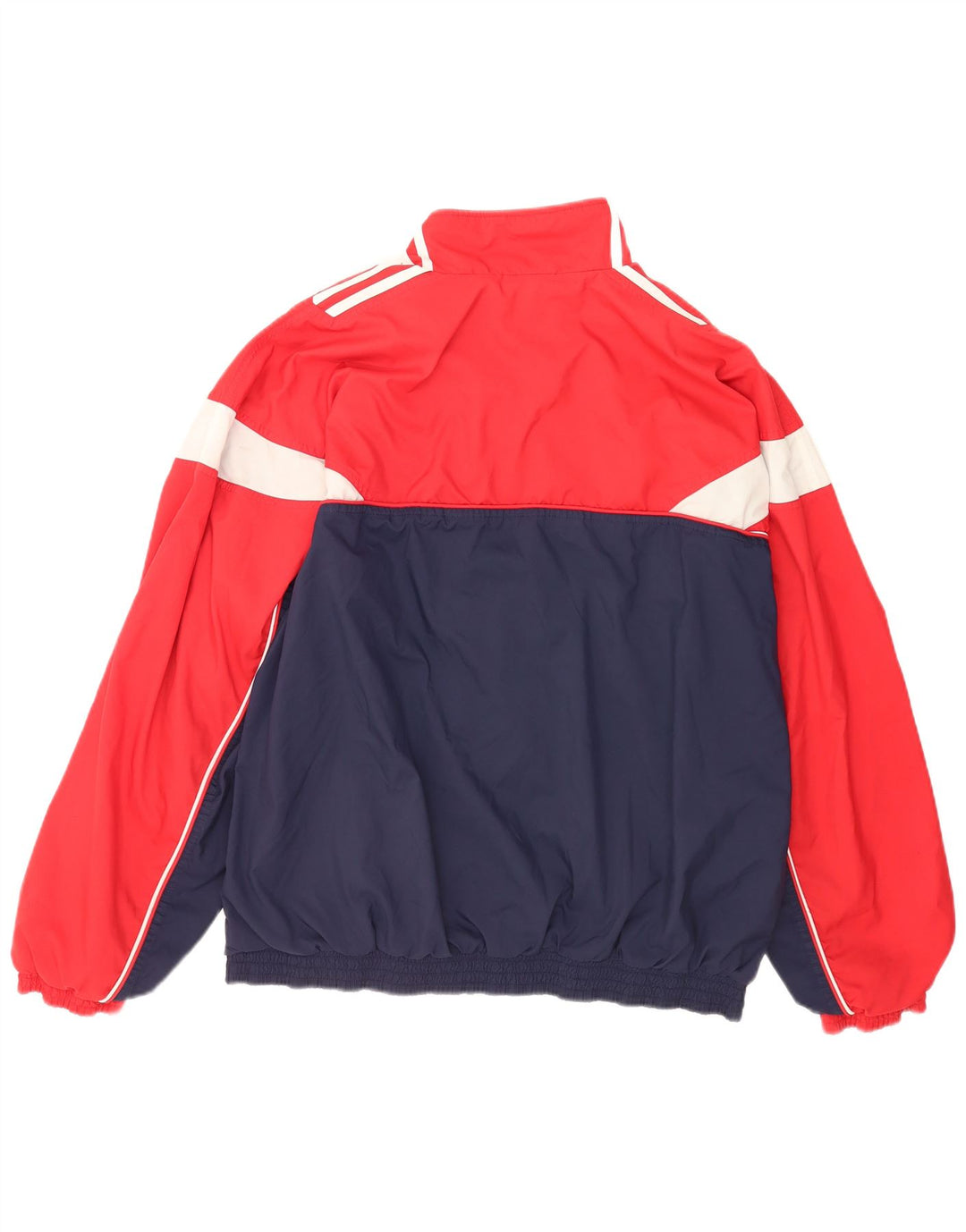 Adidas Męska bluza dresowa UK 46/48 XL Czerwony poliester z blokami kolorów