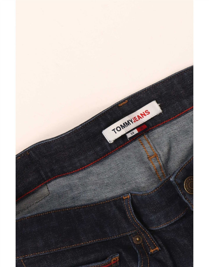 Męskie jeansy Tommy Slim W34 L30 granatowe