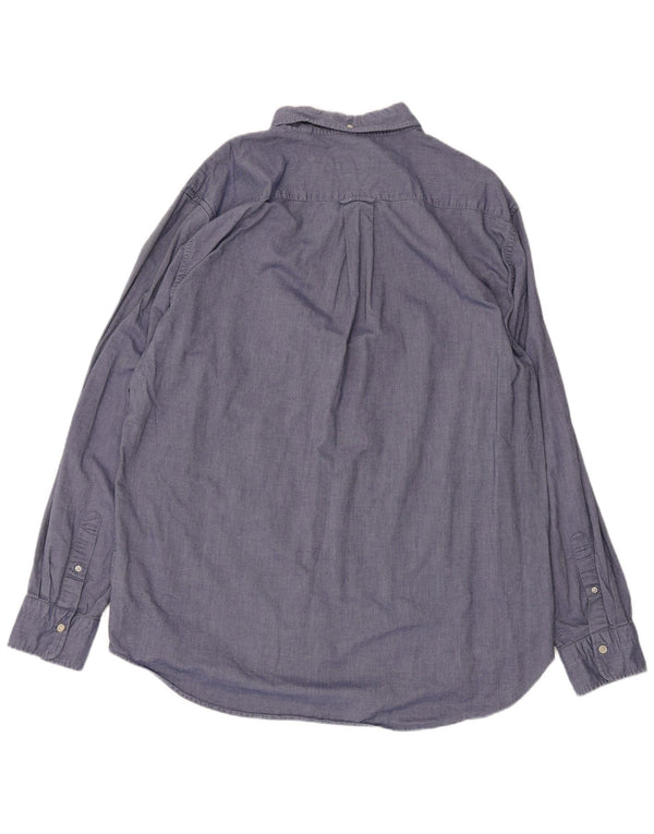 Koszula męska Gant o regularnym kroju, rozmiar 45/46, 2XL, niebieska bawełna