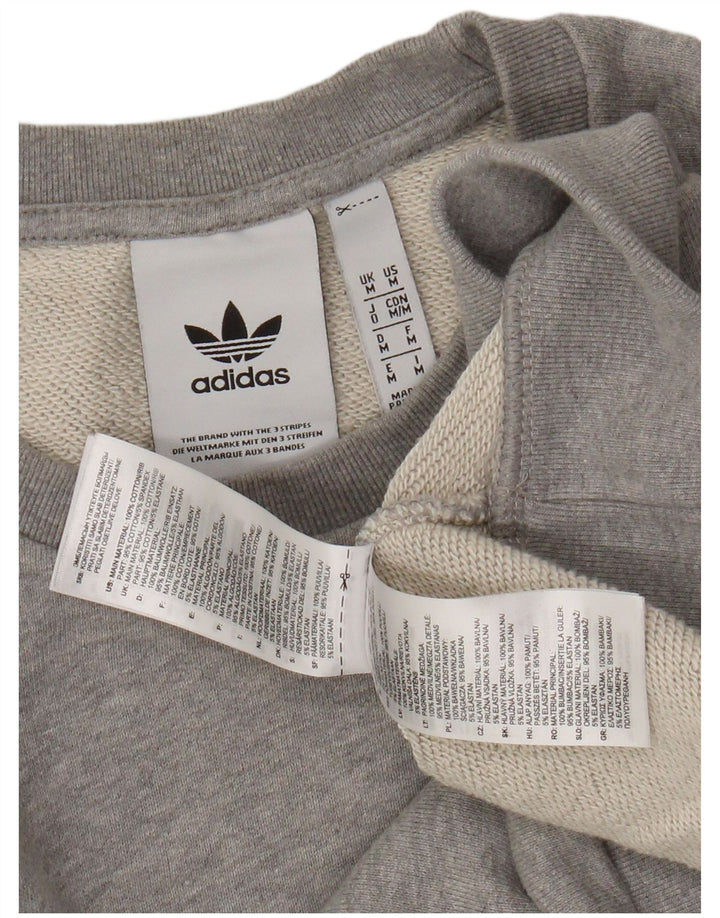 Męska bluza ADIDAS Sweter średnioszary, bawełniany