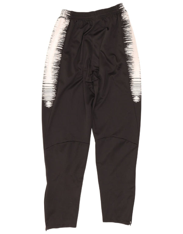 Męskie spodnie dresowe Nike Dri Fit, średniej wielkości, czarne, poliestrowe prążki