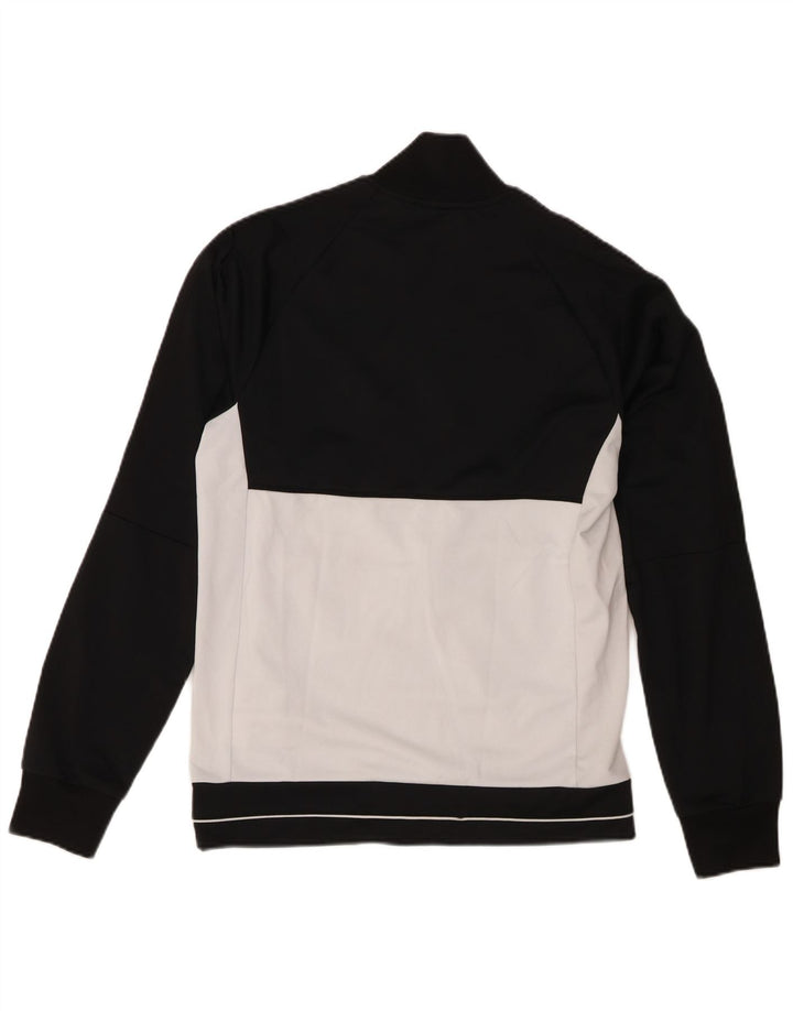 Adidas Męska bluza dresowa, mała, czarna, poliestrowa z blokami kolorów
