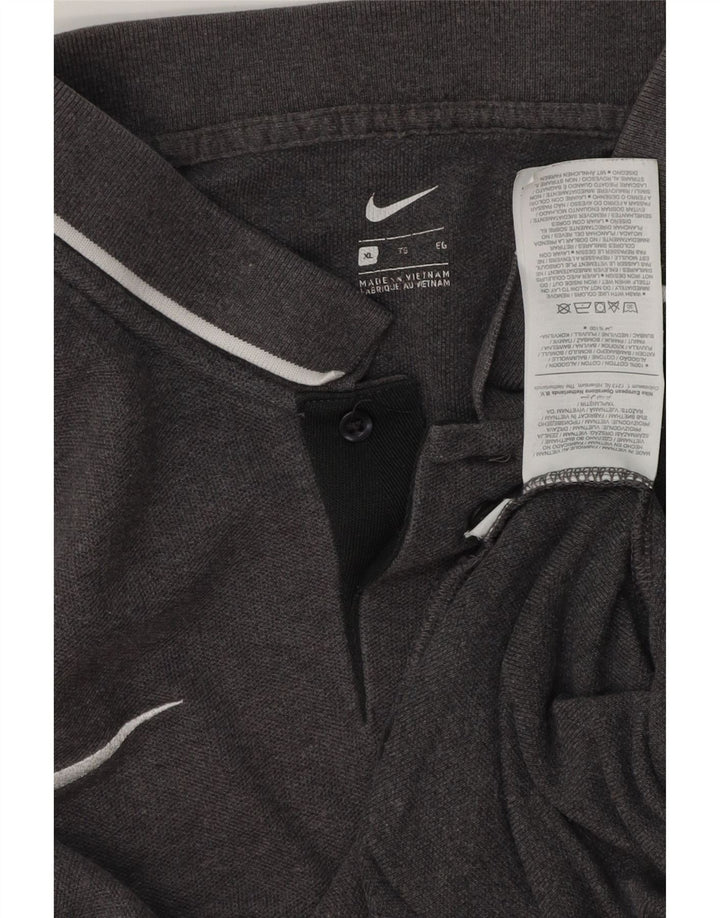 Męska koszulka polo NIKE XL, szara, bawełniana