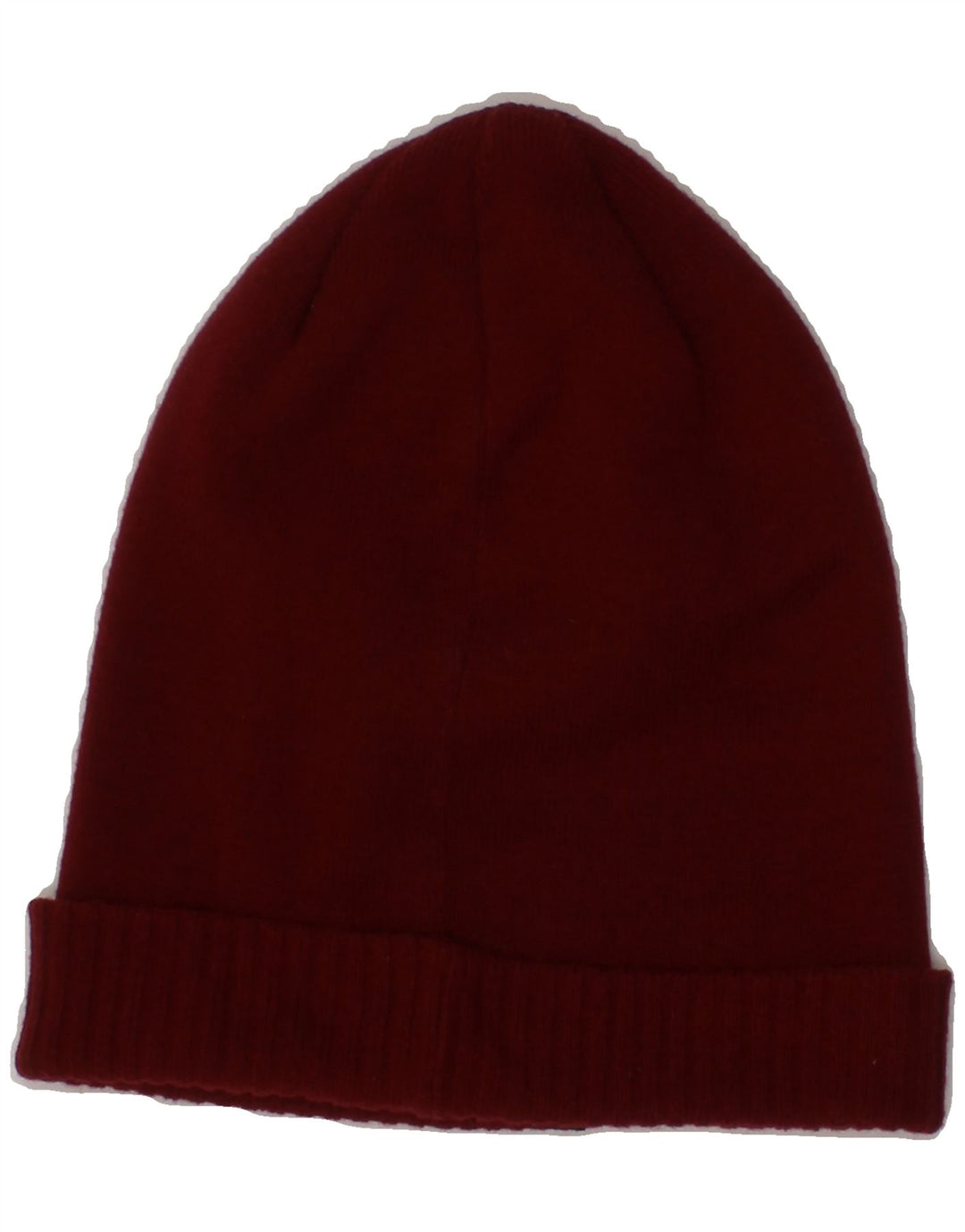 NIKE Mens Knit Beanie Hat One Size Burgundy Acrylic Vintage Nike and Second-Hand Nike from Messina Hembry 
