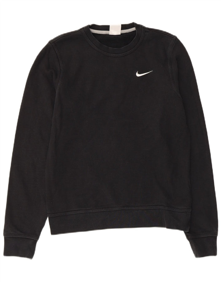 Damski sweter dresowy Nike UK 10, mały, czarny, bawełniany