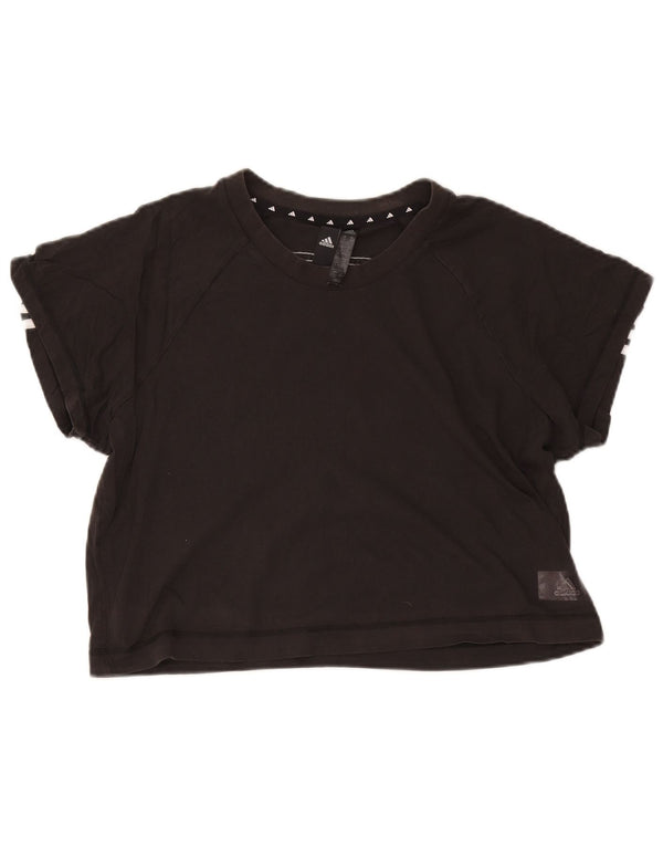 Damska koszulka Adidas Crop Top UK 24/26 2XL Czarna
