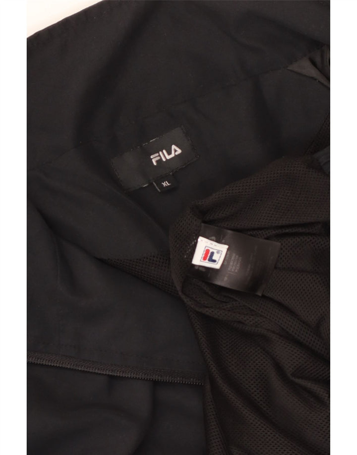 Męska kurtka dresowa Fila XL, czarna, poliester