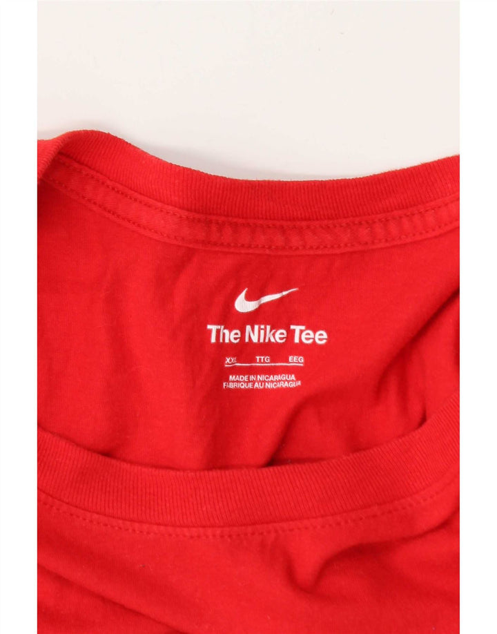 Męski T-shirt z grafiką Nike Top 2XL Czerwony