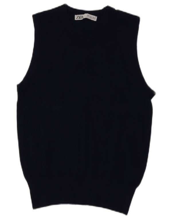 Tank top damski Zara UK 10, mały, granatowy