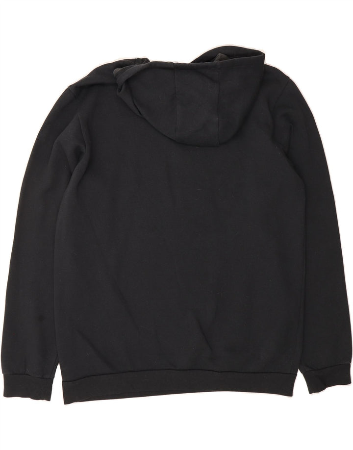ADIDAS Mens Hoodie Jumper Large Black Cotton Vintage Adidas and Second-Hand Adidas from Messina Hembry 
