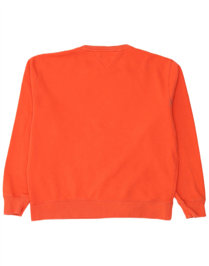 Męski sweter TOMMY HILFIGER 2XL Pomarańczowa bawełna