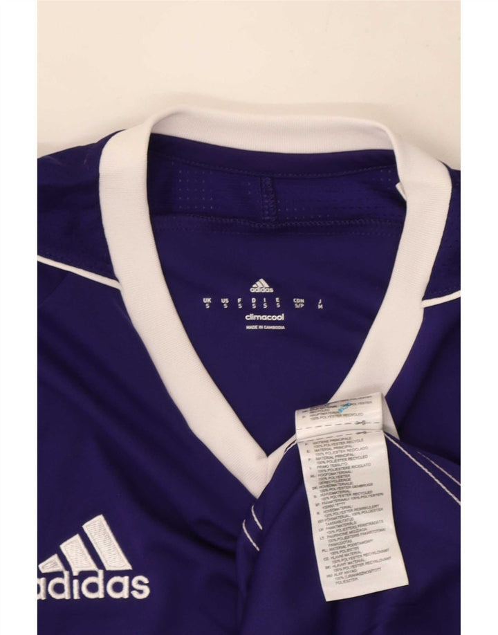 Adidas Męski T-shirt Climacool Top Mały Fioletowy Poliester