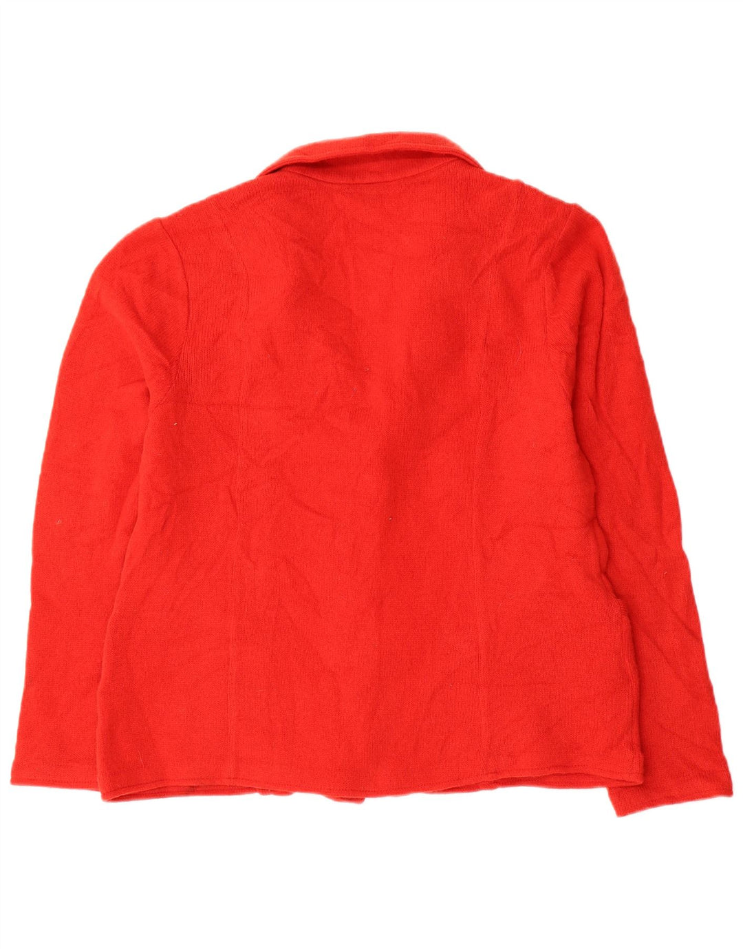 Damski sweter rozpinany Laura Ashley UK 16, duża czerwona wełna