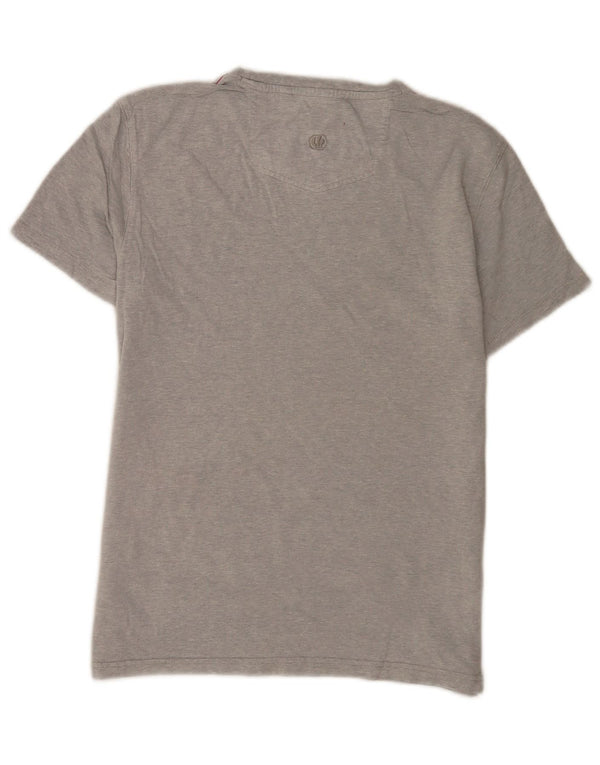 Fat Face Mens Graphic T-Shirt Top Small Grey Flecked Cotton