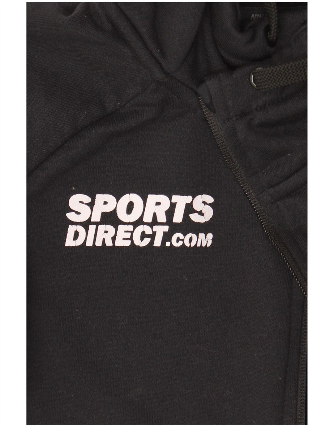 Męski sweter z kapturem i zamkiem błyskawicznym Nike Dri Fit, mały, czarny poliester