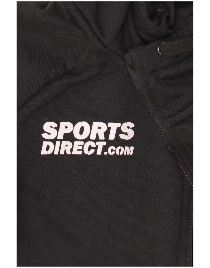 Męski sweter z kapturem i zamkiem błyskawicznym Nike Dri Fit, mały, czarny poliester