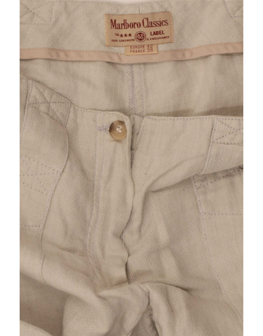 Damskie spodnie cargo Marlboro Classics EU 42 Large W30 L30 Beżowe