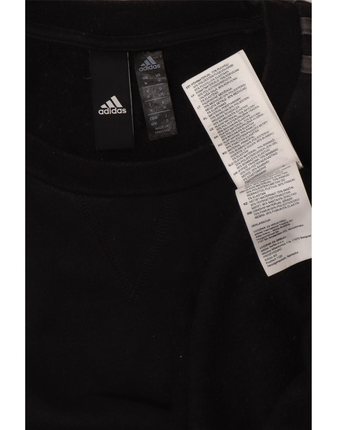 Męska bluza ADIDAS Sweter, średnia czarna, bawełniana